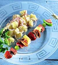 Kalla spett med sallad