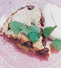 Fransk körsbärskaka