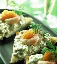 Toast med Skagenröra