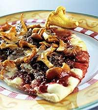 Viltpizza på brödkaka