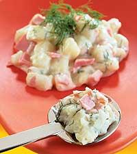 Skinka med dillstuvad potatis