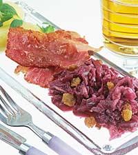 Russinrödkål med bogfläsk