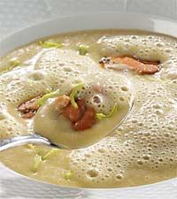 Potatiscappuccino med musslor