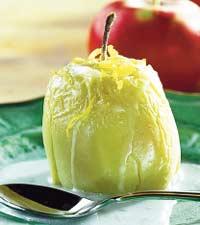 Citronglasyr till bakta äpplen