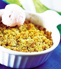 Frasig äppelpaj med vegoglass