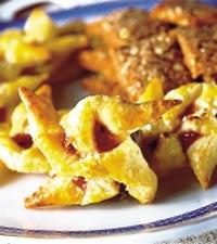 Julstjärnor med sylt i mitten