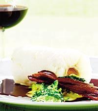 Lutfisk med rödvinssås