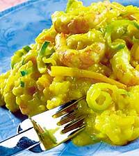 Krämig saffransrisotto