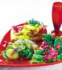 Tre sill-tapas som entrérätt