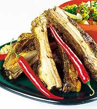 Vildsvinsspjäll med aprikos