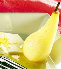 Honungskokta vaniljpäron