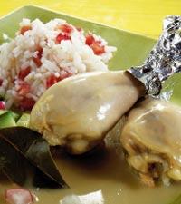 Kycklingfrikassé med granatris