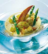 Hummerragu med vindruvor