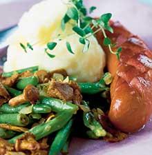 Kantarell- och böngryta