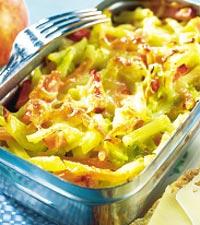 Kasslergratäng med ostknäcke