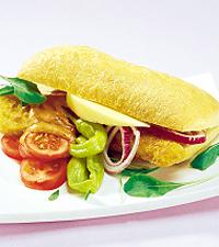 Fiskburgare med melon