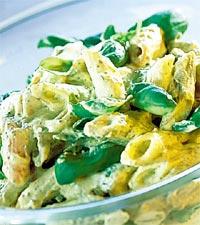 Pastasallad med pesto