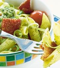 Pastasallad med pesto