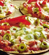 Lättlagad pizza med tortilla