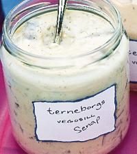 Senapssill på aubergine