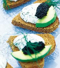 Lyckliga hjärtan med dillmajonnäs