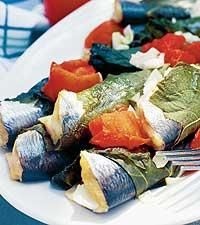 Vinbladsdolmar med strömming