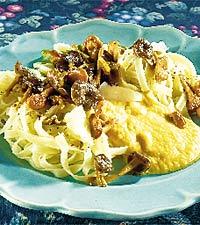 Pastamiddag med svamp