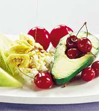 Frukt- och kesotallrik