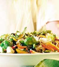 Pastasallad med oliver & svamp