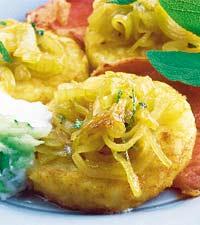 Stekt bogfläsk med potatisbullar