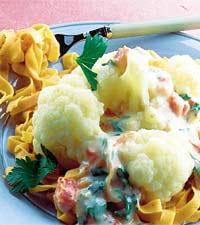 Blomkål med getostsås