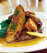 Grillad entrecôte med pumpa