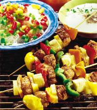 Kristofferspett med yoghurtsås