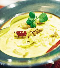 Kantarellsoppa med curry