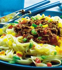 Kryddig köttfärssås till pasta