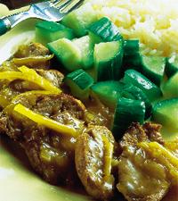 Fläskfilé med klar apelsinsås