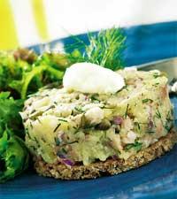 Räk- och ansjovispuck