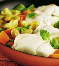 Fiskgryta med kokosmjölk