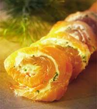 Laxrulle med pepparrot