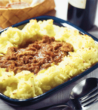 Fläskfilégryta med potatismos