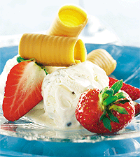 Vaniljglass med mesost