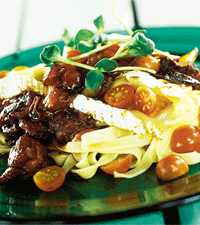 Ingefärskyckling med brie