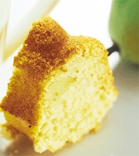 Kokos- och päronkaka