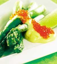 Grön sparris med hollandaise