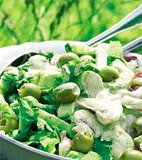 Avokadosallad med senapsdressing