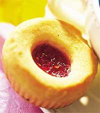 Hallongrottor med vanilj