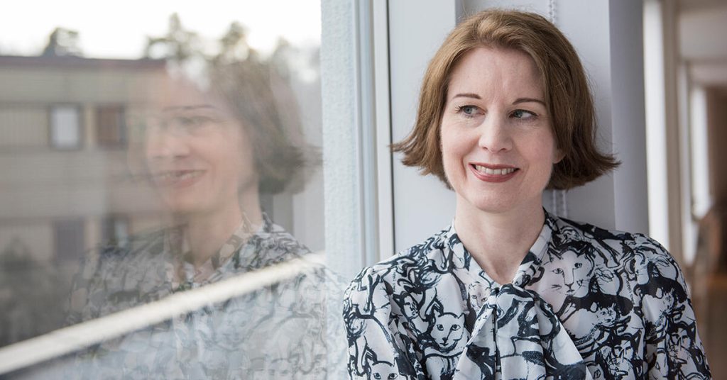 Linda Skugge arbetar hårt och umgås inte med någon förutom familjen. Foto: Ann Jonasson