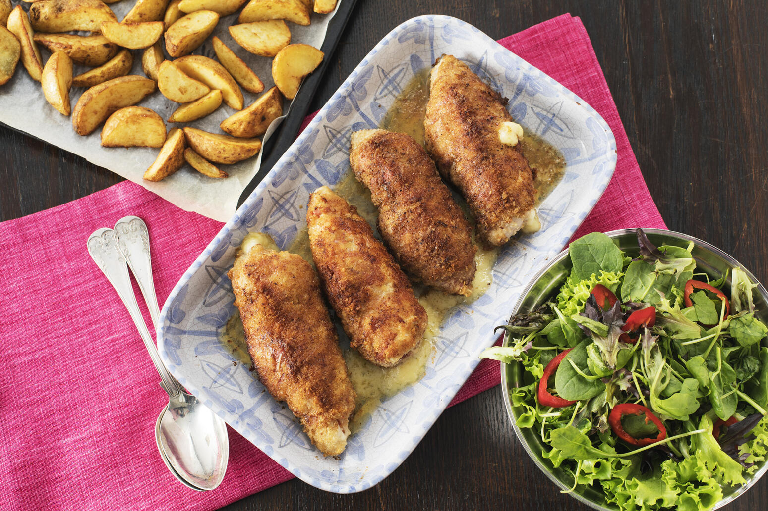 Fylld kycklingfilé med bacon