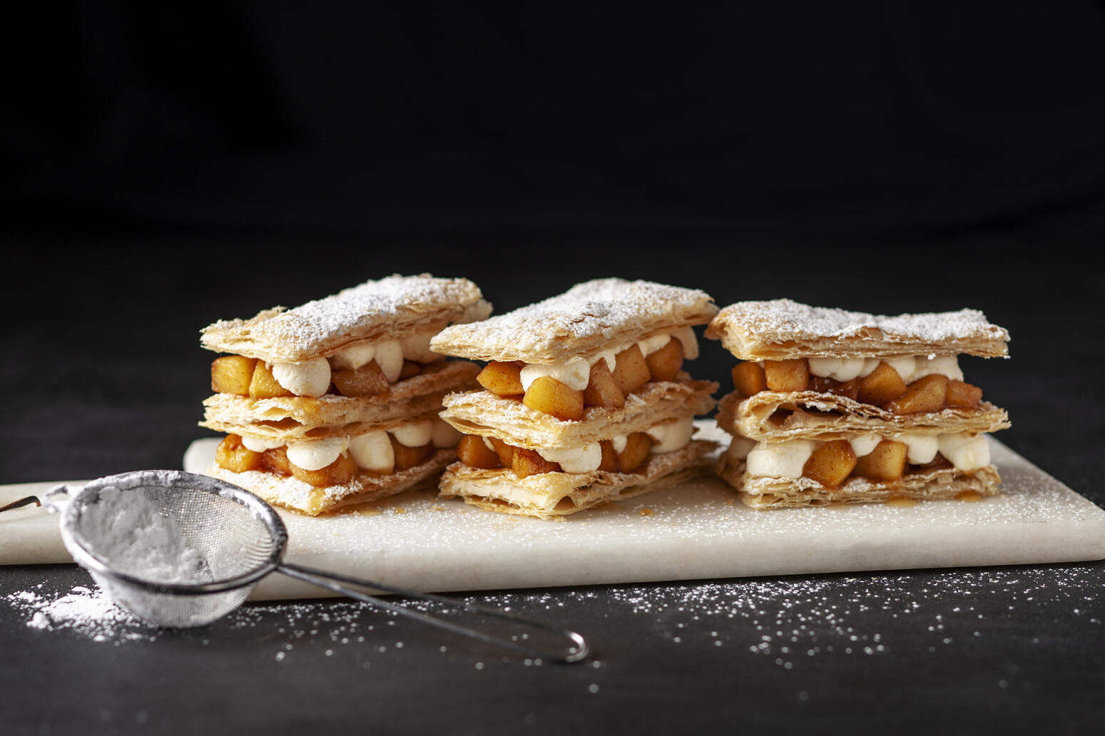 Mille-feuille med kaneläpplen