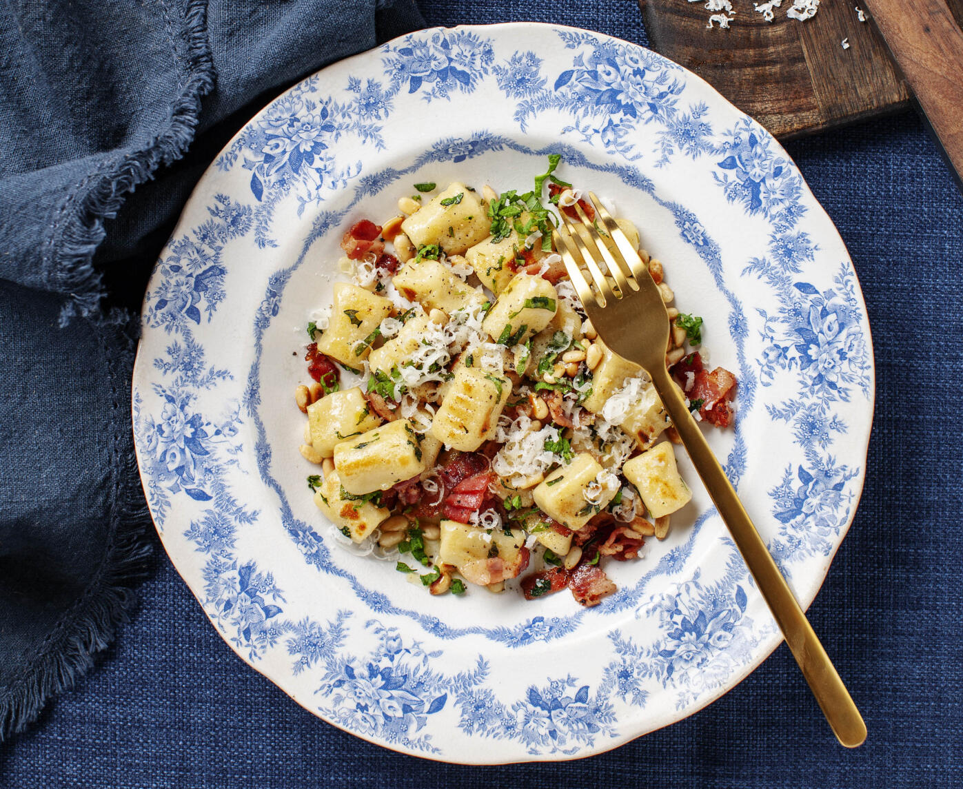 Potatisgnocchi med bacon